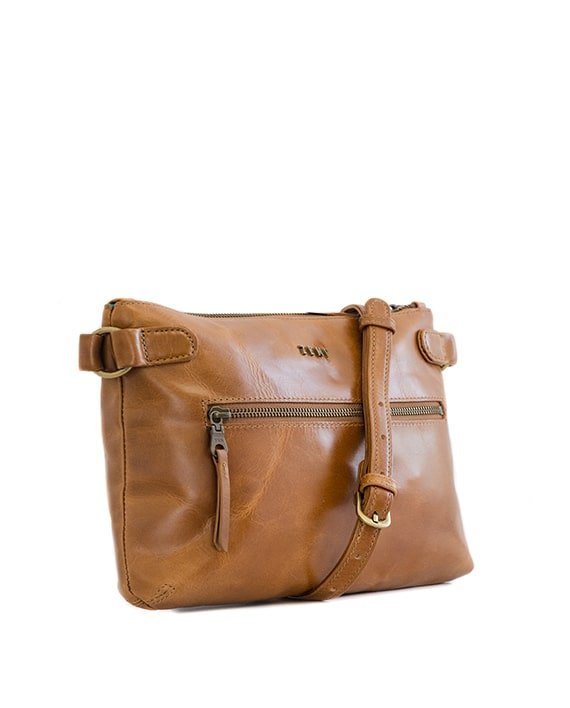 Zemp Ibiza Cross Body Bag | Waxy Tan - KaryKase