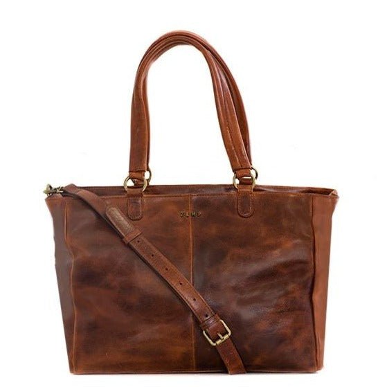 Zemp Lilly Lux Tote | Chestnut - KaryKase