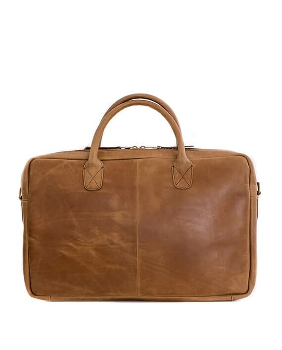 Zemp Milky Way 15″ Laptop Bag | Waxy Tan - KaryKase