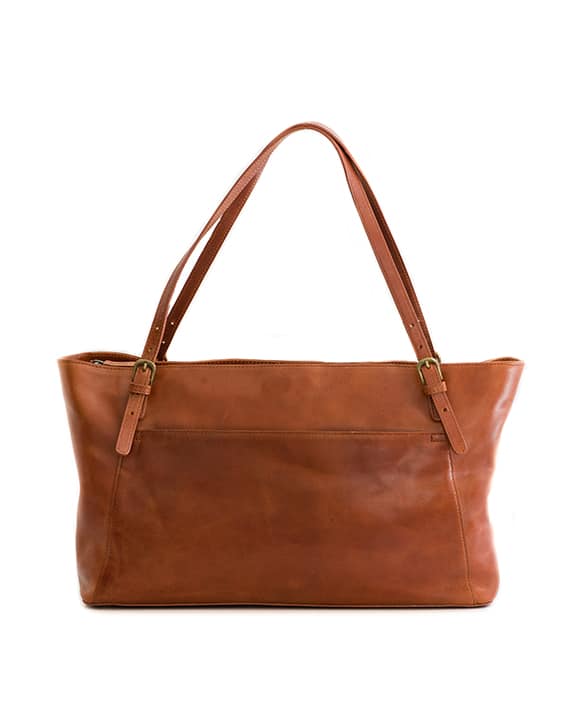 Zemp Mumbai Tote Office Handbag | Chestnut - KaryKase