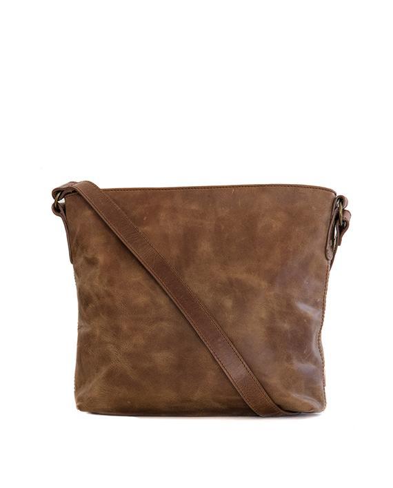 Zemp Orlando Cross Body Bag | Waxy Tan - KaryKase