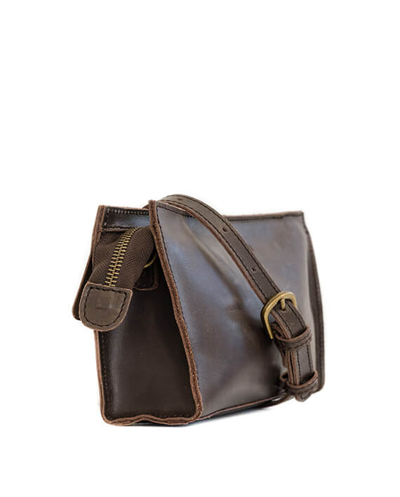 Zemp Palau Crossbody Bag | Waxy Brown - KaryKase