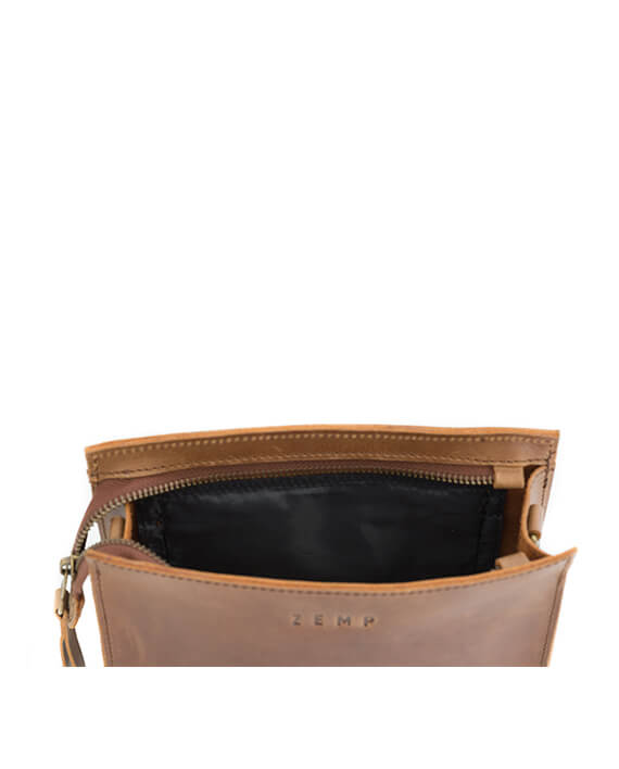 Zemp Palau Crossbody Bag | Waxy Brown - KaryKase