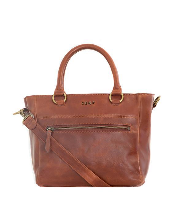 Zemp Paris Grab Handbag | Chestnut - KaryKase