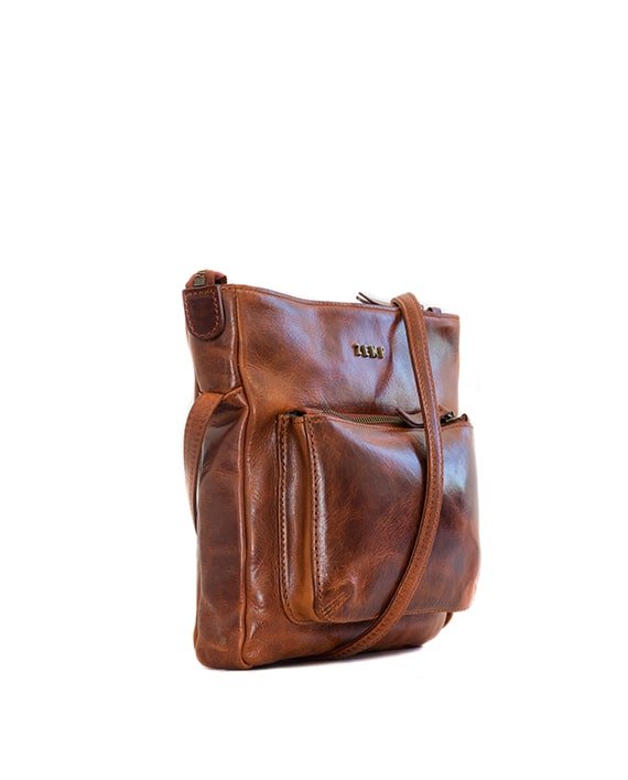 Zemp Pissa Cross Body Bag | Chestnut - KaryKase