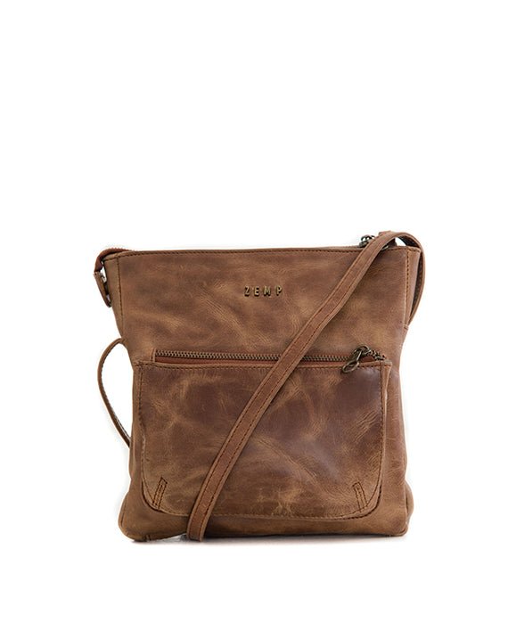 Zemp Pissa Cross Body Bag | Waxy tan - KaryKase