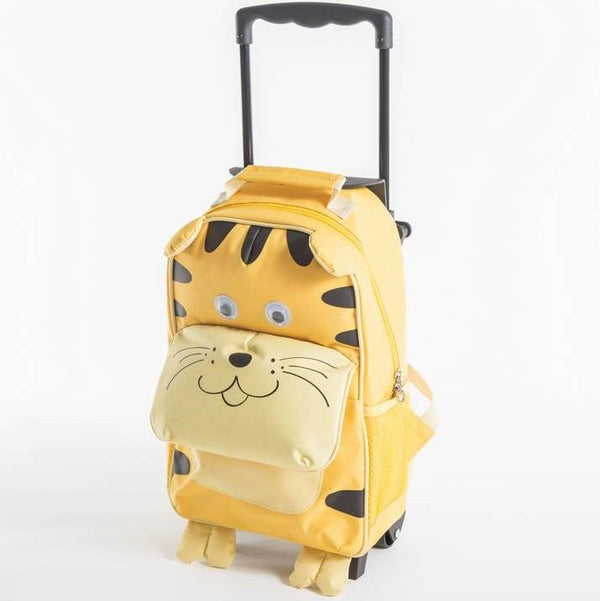 Yuppie Gift Baskets Kids Tiger School Trolley Case | Yellow - KaryKase