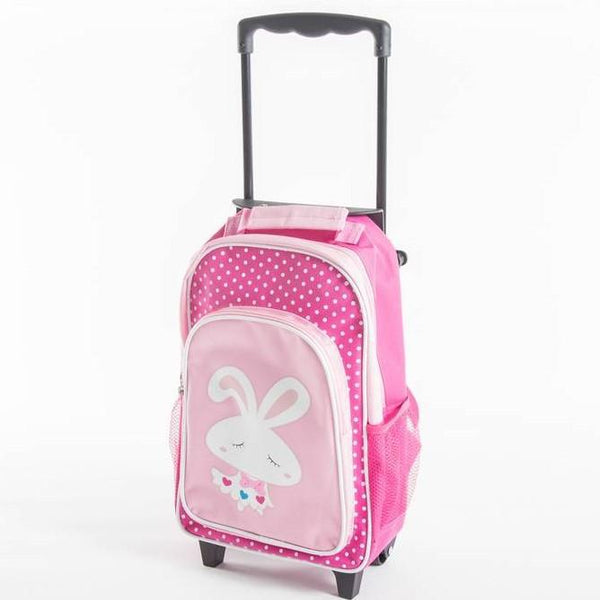 Yuppie Gift Baskets Kids Bunny School Trolley Case | Pink - KaryKase