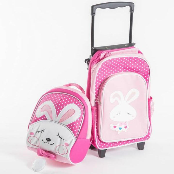 Yuppie Gift Baskets Kids Bunny School Trolley Combo | Pink - KaryKase