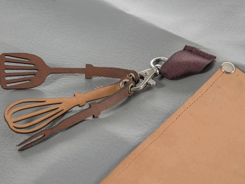 Yuppie Gift Baskets Come Let’s Braai Apron Leather on vinyl (with leather inlays) - KaryKase