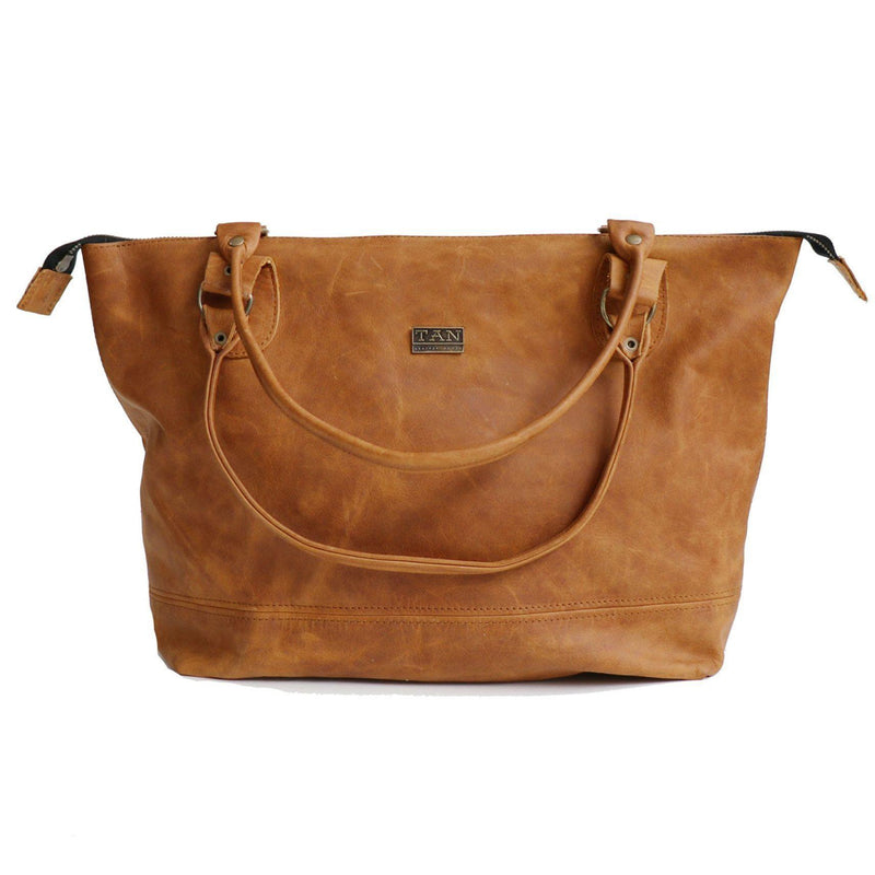 Tan Leather Goods - Daisy Leather Handbag | Toffee - KaryKase