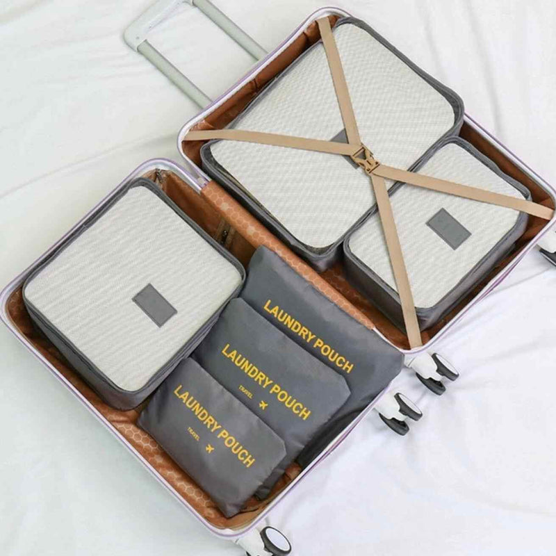 Pierre Cardin 6 Piece Travel Organiser/Packing Cubes - KaryKase
