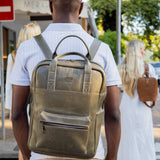 Tan Leather Goods - Charlie Backpack | Olive - KaryKase