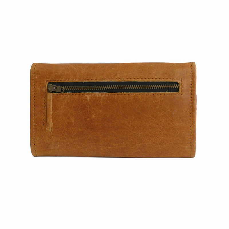 Tan Leather Goods - Lauren Leather Ladies Wallet | Toffee - KaryKase