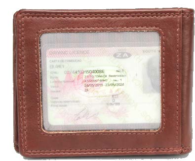 Johnny Black Bavaria Money Clip Leather Wallet - RFID | Brown - KaryKase