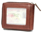 Johnny Black Bavaria Zip Around Leather Wallet - RFID | Brown - KaryKase