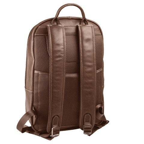 Adpel Emmy 15.4” Leather Laptop Backpack | Brown - KaryKase