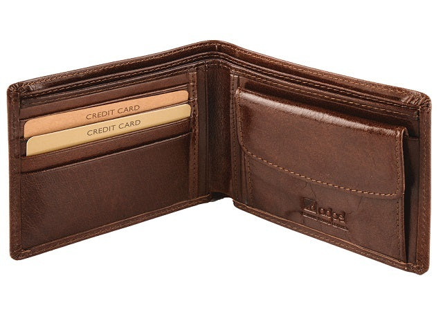 Adpel Italian Leather Wallet With Coin Section | Brown - KaryKase