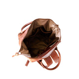 Mally Multipurpose Leather Backpack | Brown - KaryKase