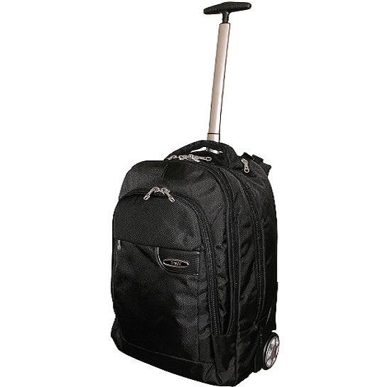 Tosca Deluxe 15" Laptop Trolley Backpack | Black - KaryKase