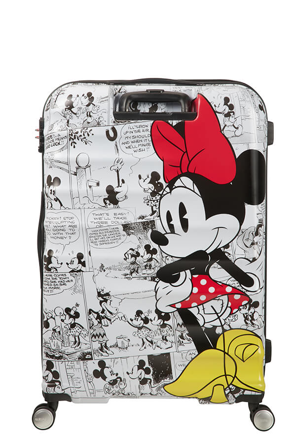 American Tourister Disney Wavebreaker 77cm Spinner | Minnie Comics White - KaryKase