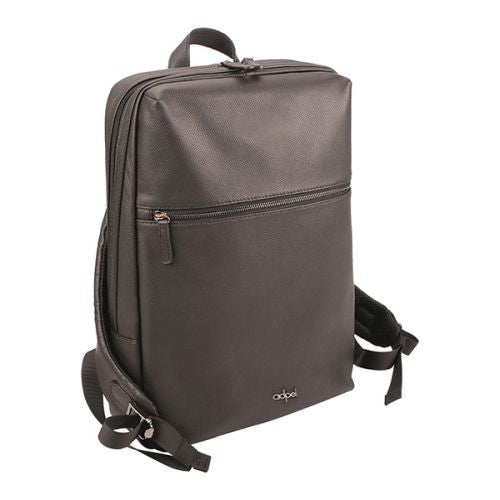 Adpel Torino Leather Laptop Backpack | Black - KaryKase