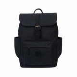 Escape Classic Canvas Laptop Backpack | Black with Black Trim - KaryKase