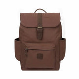 Escape Classic Canvas Laptop Backpack | Dark Brown with Brown Trim - KaryKase