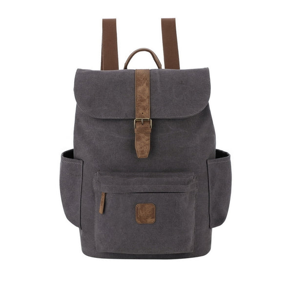 Escape Classic Canvas Laptop Backpack | Dark Grey - KaryKase