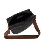 Escape Classic Canvas Utility Crossbody Bag | Black - KaryKase