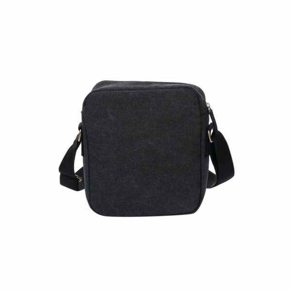 Escape Classic Canvas Utility Crossbody Bag | Black with Black Trim - KaryKase
