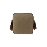 Escape Classic Canvas Utility Crossbody Bag | Light Brown with Brown Trim - KaryKase