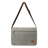 Escape Classic Canvas Messenger Bag | Light Grey - KaryKase