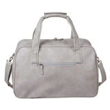 Escape Imitation Leather Carry-All Weekender Bag | Light Grey - KaryKase