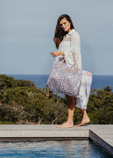 Thandana Laminated Fabric Jumbo Beach Bag - KaryKase