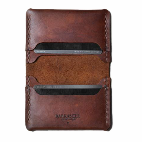 Bark And Mill Bi-Fold Card Holder | Chocolate - KaryKase