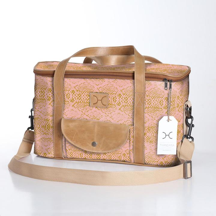 Thandana Laminated Fabric Caddy Cooler Bag | New Designs - KaryKase
