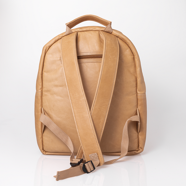 Thandana 15" Leather Laptop Backpack | Hazelnut - KaryKase