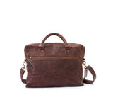Mally Classic Leather Laptop Bag | Brown - KaryKase