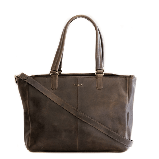 Zemp Lilly Lux Tote | Waxy Brown - KaryKase