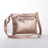 Thandana Mini Messenger Metallic Leather Handbag - KaryKase