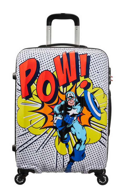 American Tourister Marvel Legends 65cm Spinner | Captain America Pop Art - KaryKase