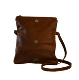 Tan Leather Goods - Nina Leather Sling Bag | Pecan - KaryKase