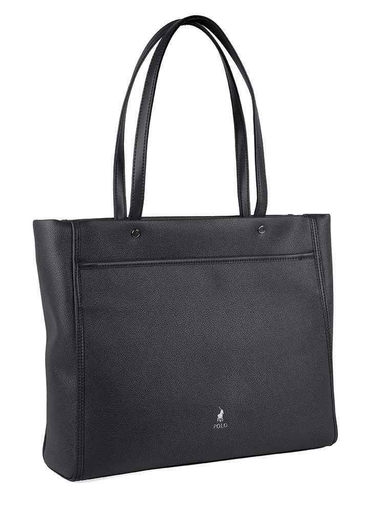 Polo Lyon Pebble Casual Tote | Black - KaryKase