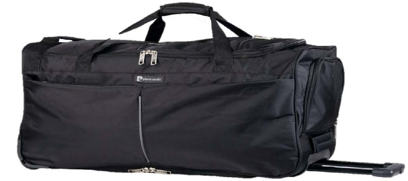 Pierre Cardin Trolley Duffel Backpack Small(Rubber Logo) | Black - KaryKase