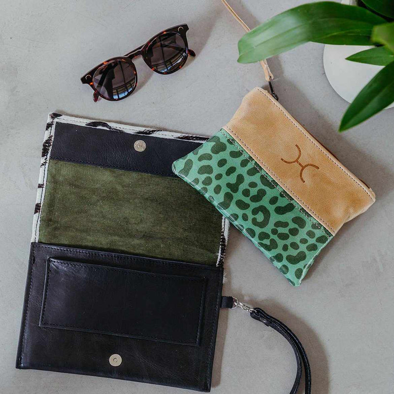 Thandana Laminated Fabric With Leather Pouch - KaryKase