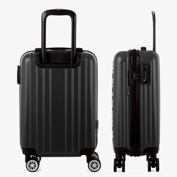 Pierre Cardin Belmont Luggage Spinner 3 Piece Set | Metallic Charcoal - KaryKase