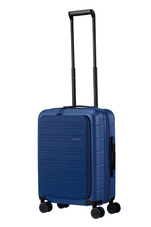 American Tourister Novastream 55cm Expandable Cabin Spinner - Laptop Compartment | Navy Blue - KaryKase