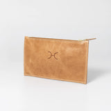 Thandana Ladies Leather Double Gold Zip Pouch Purse - KaryKase