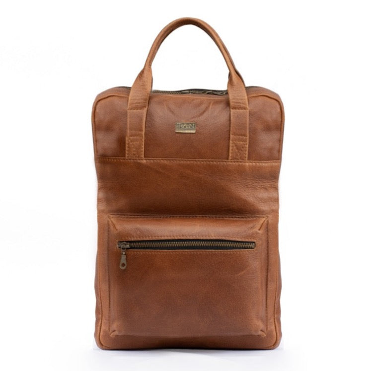 Tan Leather Goods - Charlie Backpack | Pecan - KaryKase